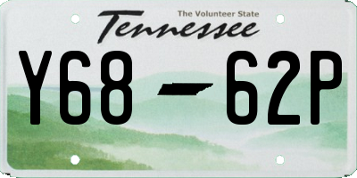 TN license plate Y6862P