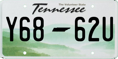TN license plate Y6862U