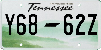 TN license plate Y6862Z