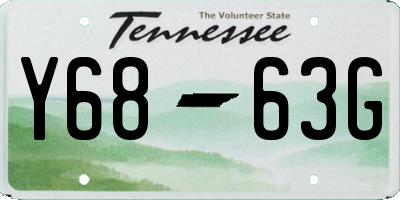 TN license plate Y6863G