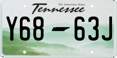 TN license plate Y6863J