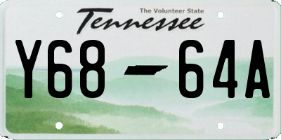 TN license plate Y6864A