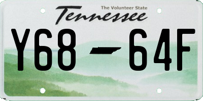TN license plate Y6864F