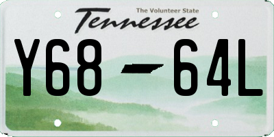 TN license plate Y6864L