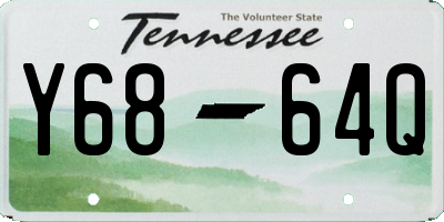 TN license plate Y6864Q