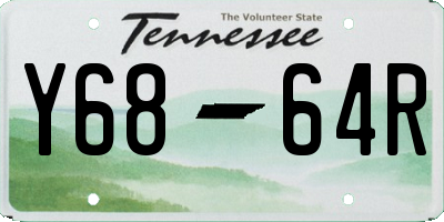 TN license plate Y6864R