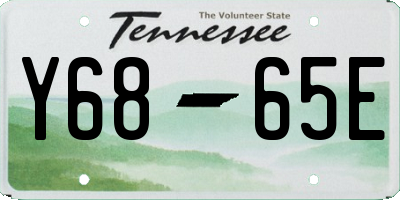 TN license plate Y6865E