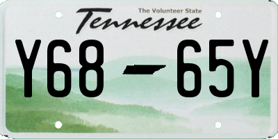 TN license plate Y6865Y