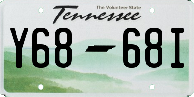 TN license plate Y6868I