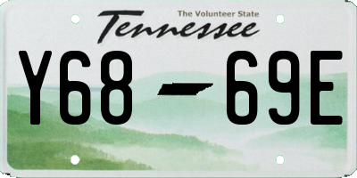 TN license plate Y6869E