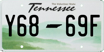 TN license plate Y6869F