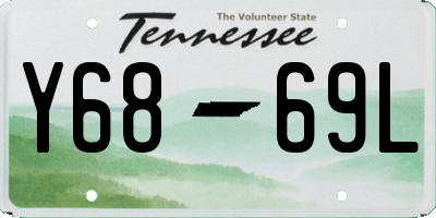 TN license plate Y6869L