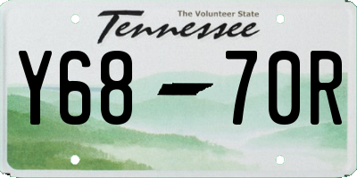 TN license plate Y6870R