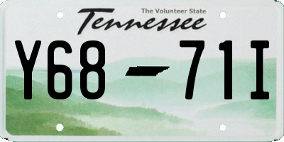 TN license plate Y6871I
