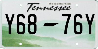TN license plate Y6876Y