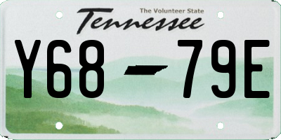 TN license plate Y6879E