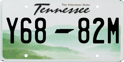 TN license plate Y6882M