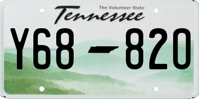 TN license plate Y6882O