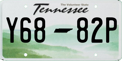 TN license plate Y6882P