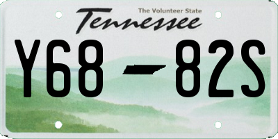 TN license plate Y6882S