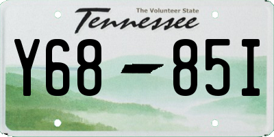 TN license plate Y6885I