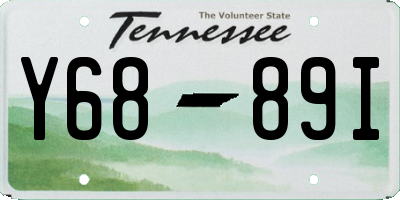 TN license plate Y6889I