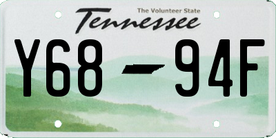 TN license plate Y6894F