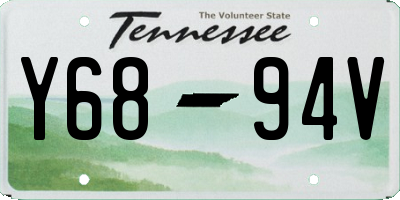 TN license plate Y6894V