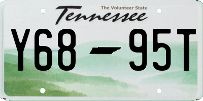 TN license plate Y6895T