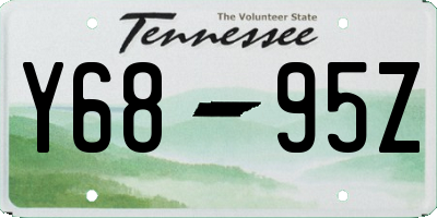 TN license plate Y6895Z