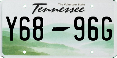 TN license plate Y6896G