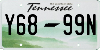 TN license plate Y6899N