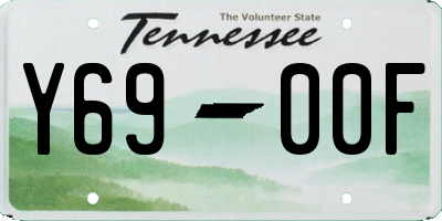 TN license plate Y6900F