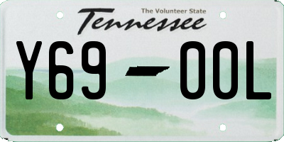 TN license plate Y6900L