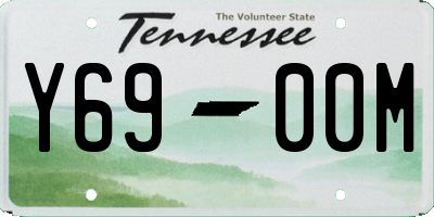 TN license plate Y6900M