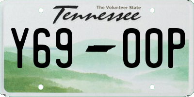 TN license plate Y6900P