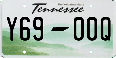 TN license plate Y6900Q