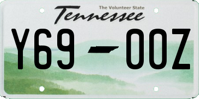 TN license plate Y6900Z