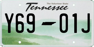 TN license plate Y6901J