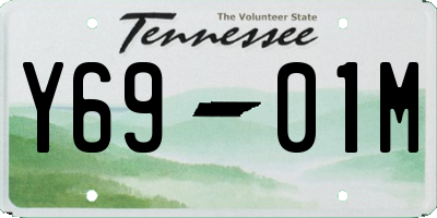 TN license plate Y6901M