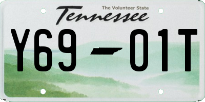 TN license plate Y6901T