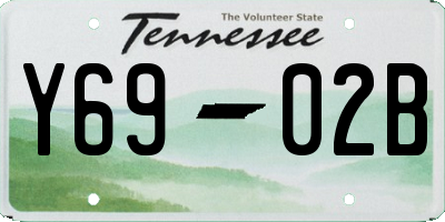TN license plate Y6902B