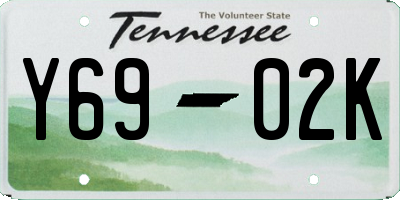 TN license plate Y6902K