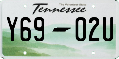 TN license plate Y6902U