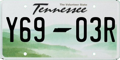 TN license plate Y6903R