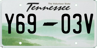 TN license plate Y6903V