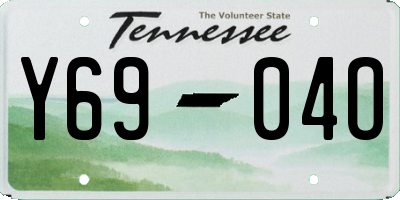 TN license plate Y6904O