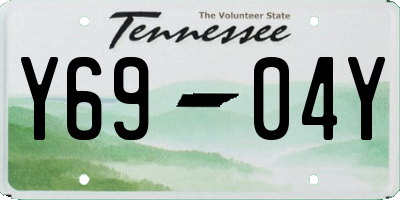 TN license plate Y6904Y