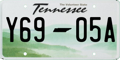 TN license plate Y6905A