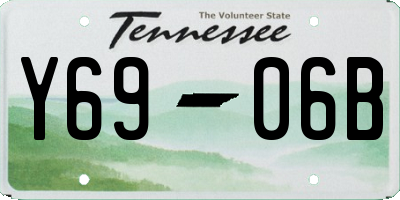 TN license plate Y6906B
